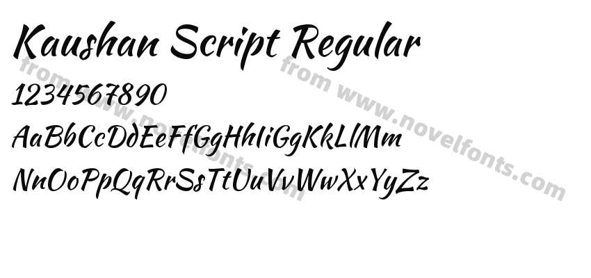 Kaushan Script RegularPreview