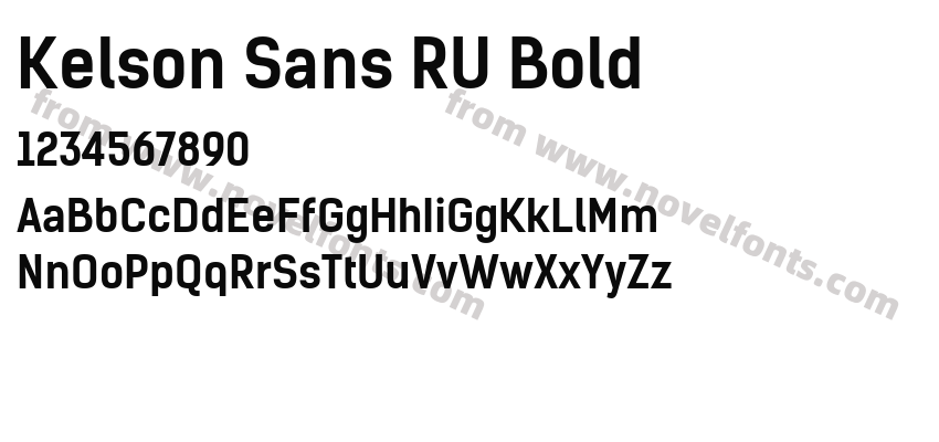 Kelson Sans RU BoldPreview