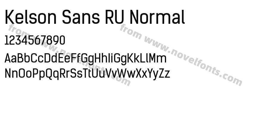 Kelson Sans RU NormalPreview