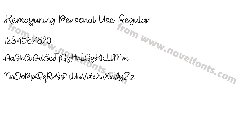 Kemayuning Personal Use RegularPreview