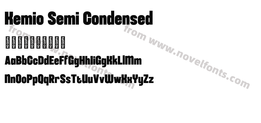 Kemio Semi CondensedPreview