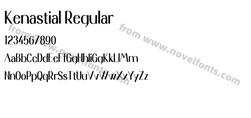 Kenastial RegularPreview