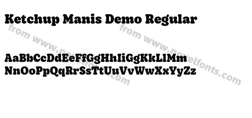 Ketchup Manis Demo RegularPreview