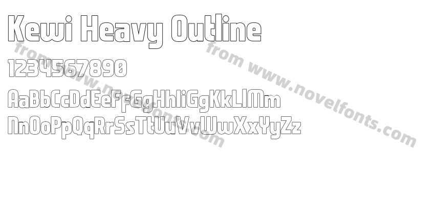 Kewi Heavy OutlinePreview