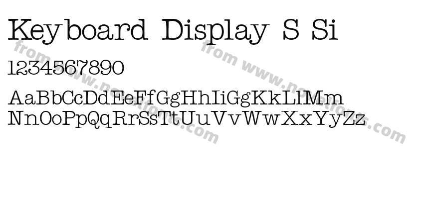 Keyboard Display S SiPreview