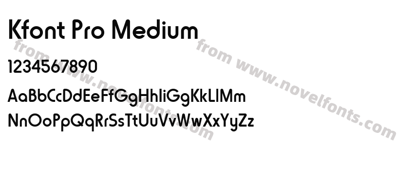 Kfont Pro MediumPreview
