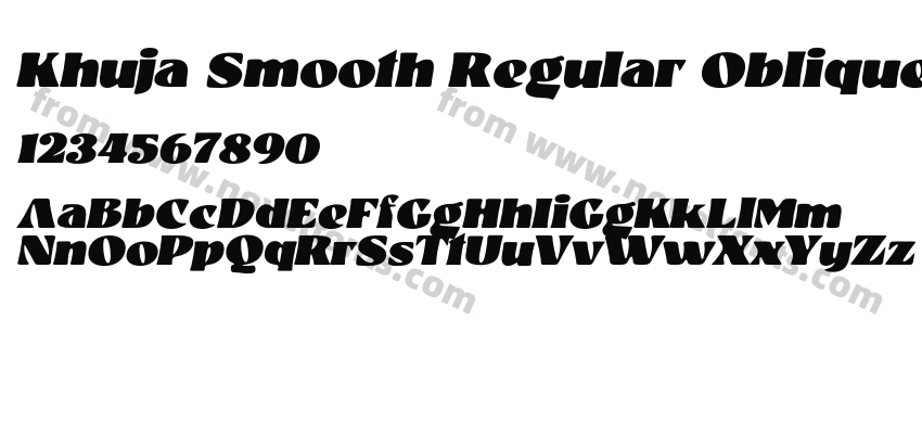 Khuja Smooth Regular ObliquePreview