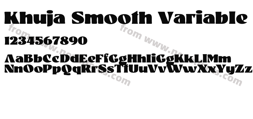 Khuja Smooth VariablePreview