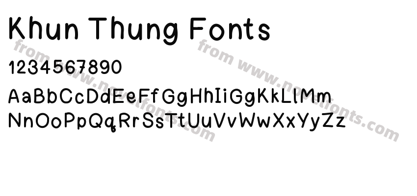 Khun Thung FontsPreview
