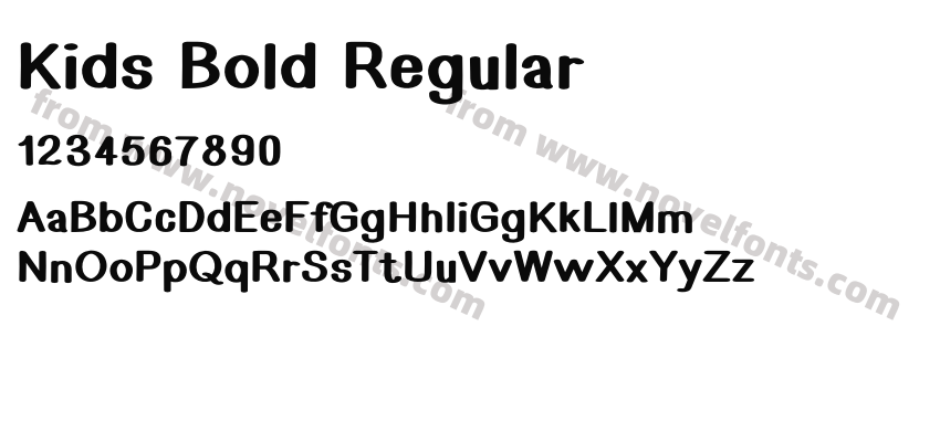Kids Bold RegularPreview