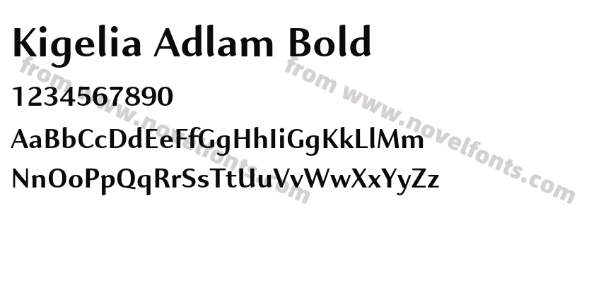 Kigelia Adlam BoldPreview