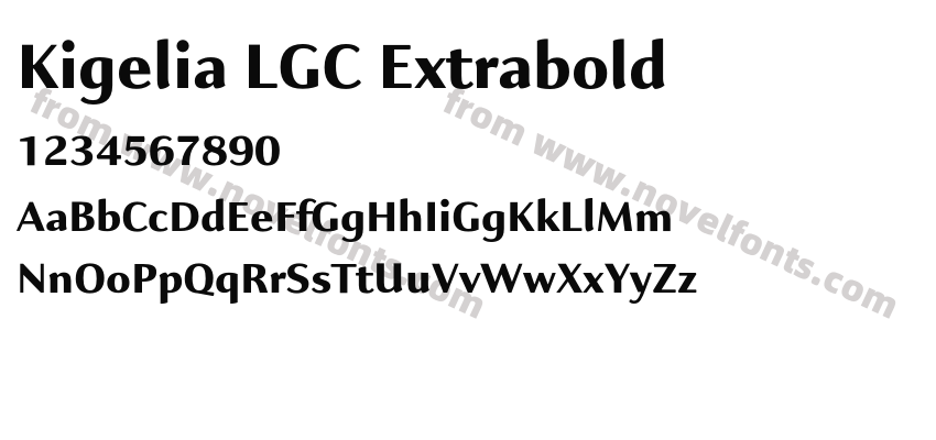 Kigelia LGC ExtraboldPreview