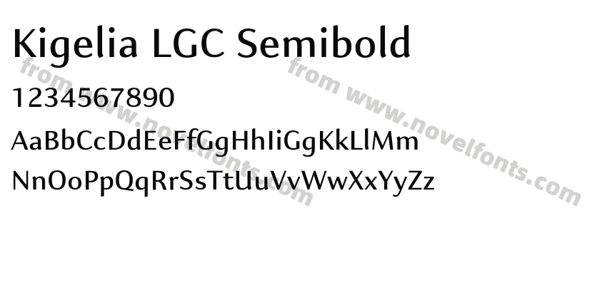 Kigelia LGC SemiboldPreview