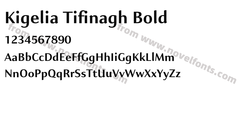 Kigelia Tifinagh BoldPreview