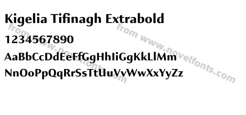 Kigelia Tifinagh ExtraboldPreview