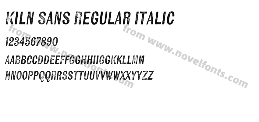 Kiln Sans Regular ItalicPreview
