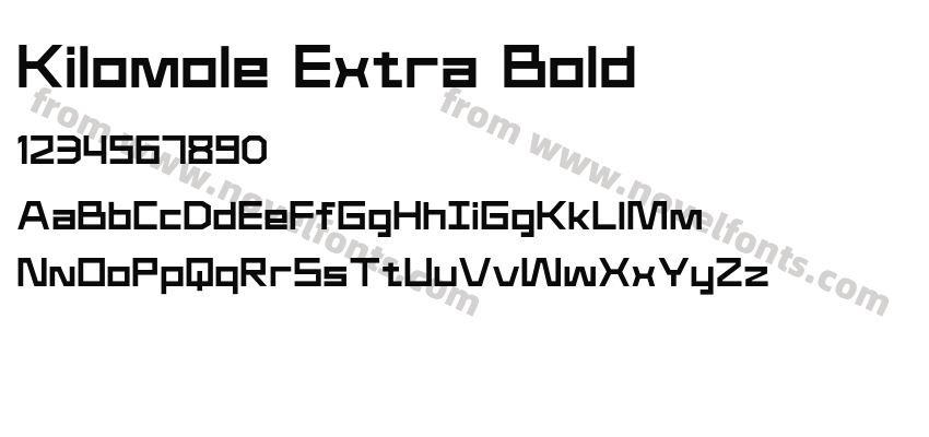 Kilomole Extra BoldPreview