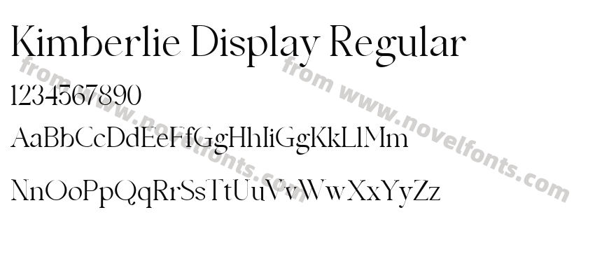 Kimberlie Display RegularPreview