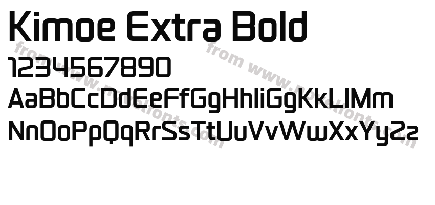 Kimoe Extra BoldPreview