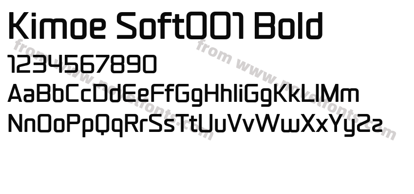 Kimoe Soft001 BoldPreview