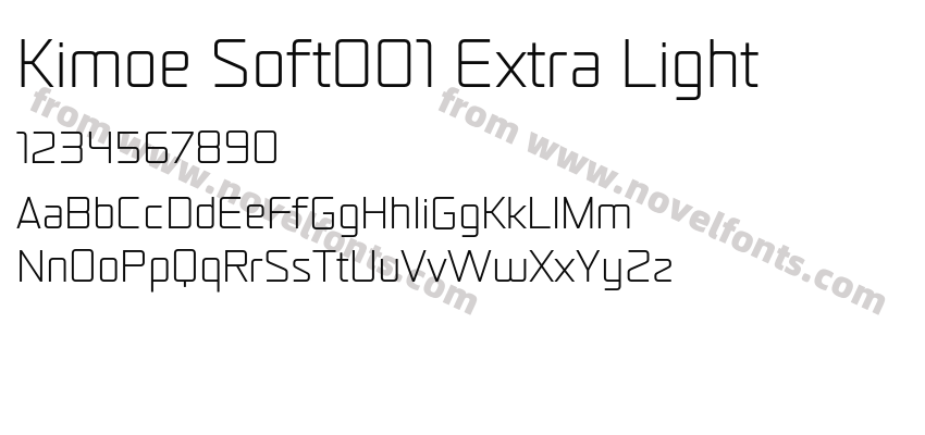 Kimoe Soft001 Extra LightPreview