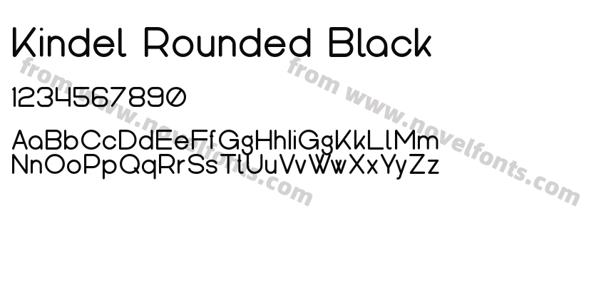 Kindel Rounded BlackPreview