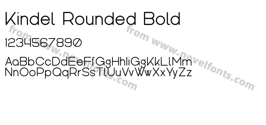 Kindel Rounded BoldPreview
