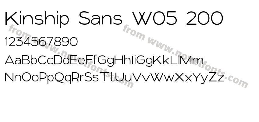 Kinship Sans W05 200Preview