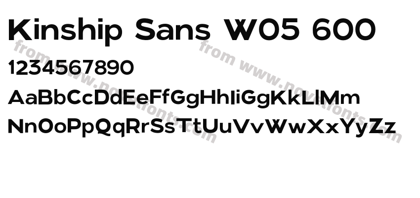 Kinship Sans W05 600Preview