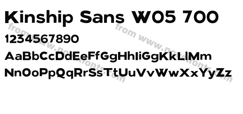 Kinship Sans W05 700Preview