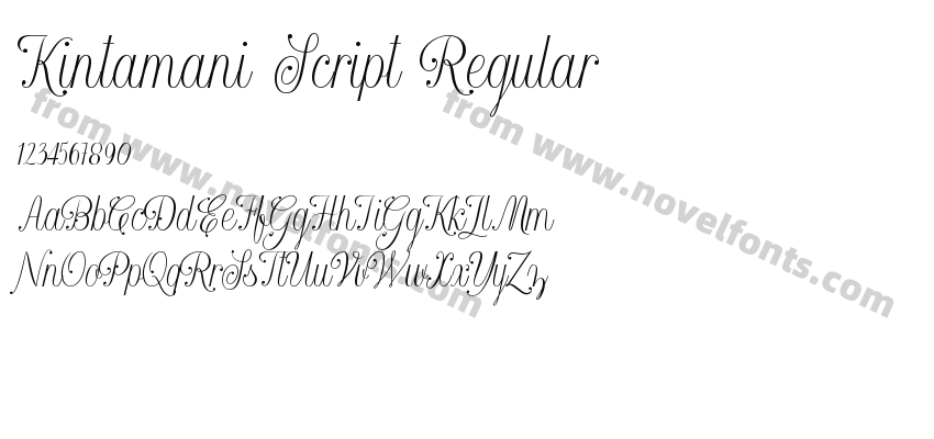 Kintamani Script RegularPreview
