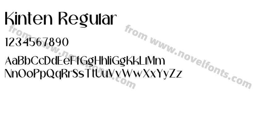 Kinten RegularPreview