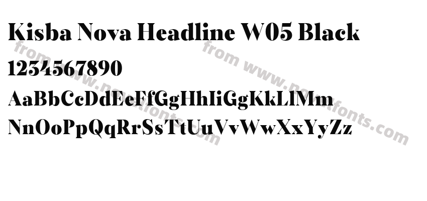 Kisba Nova Headline W05 BlackPreview