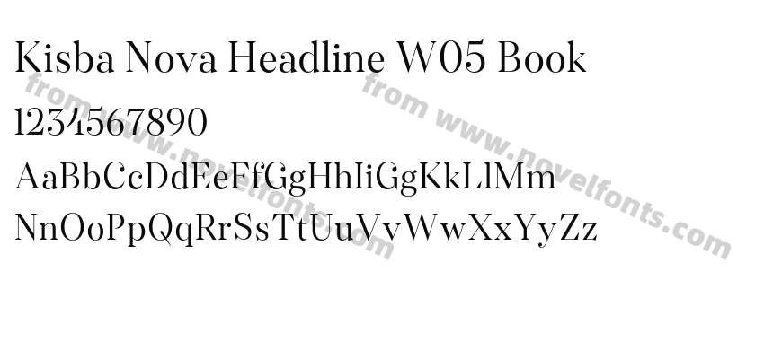 Kisba Nova Headline W05 BookPreview