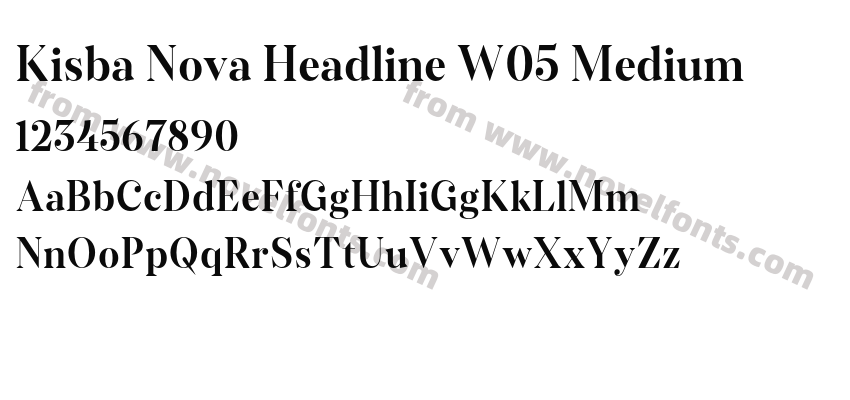 Kisba Nova Headline W05 MediumPreview