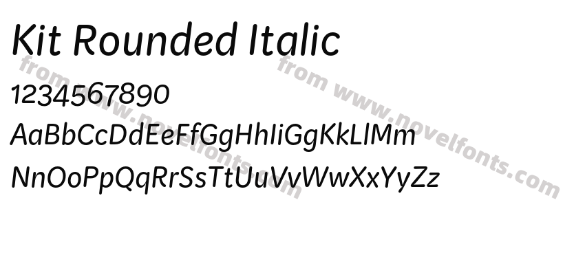 Kit Rounded ItalicPreview