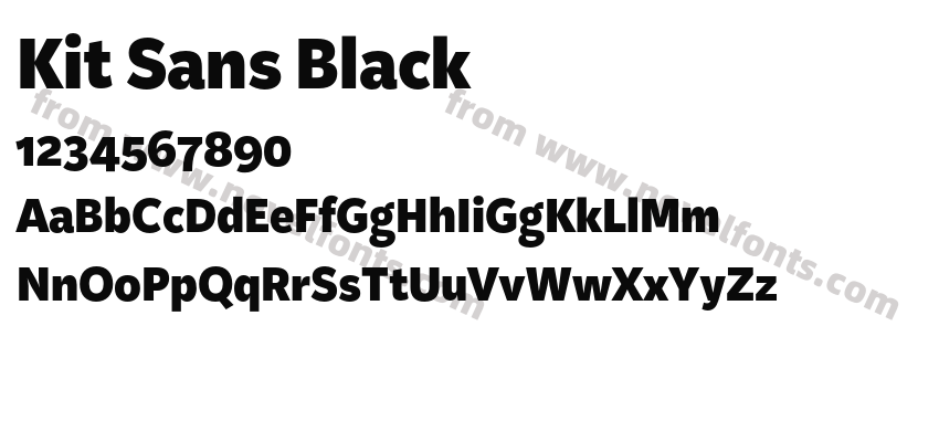 Kit Sans BlackPreview