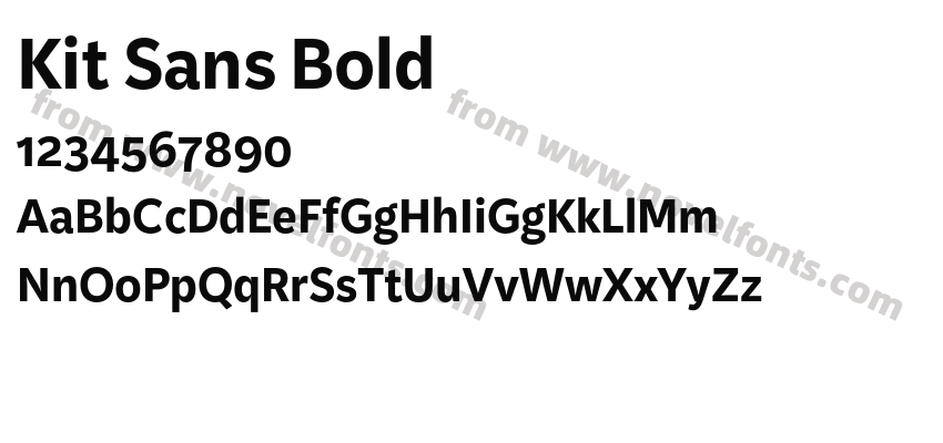 Kit Sans BoldPreview