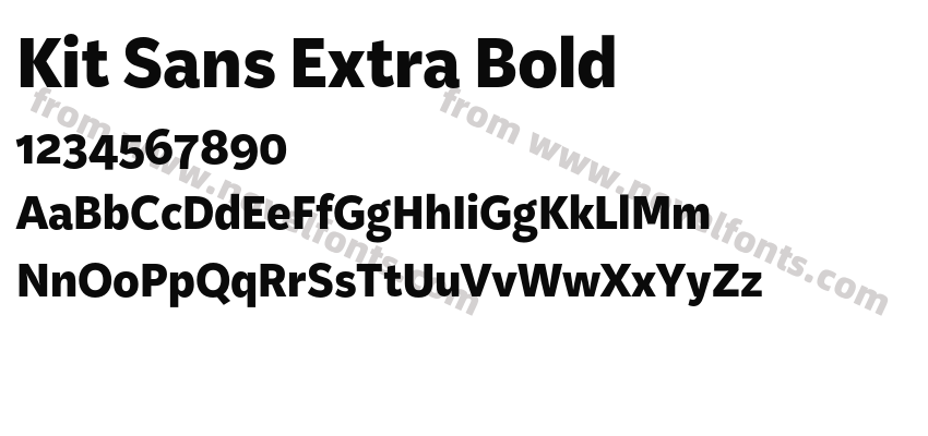 Kit Sans Extra BoldPreview