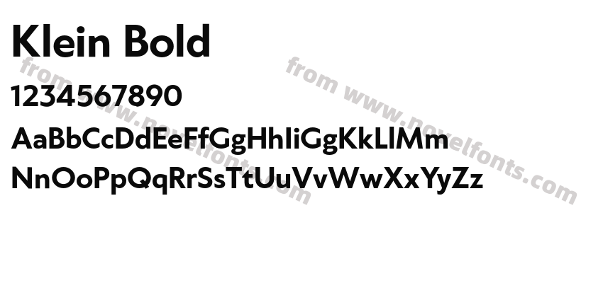 Klein BoldPreview