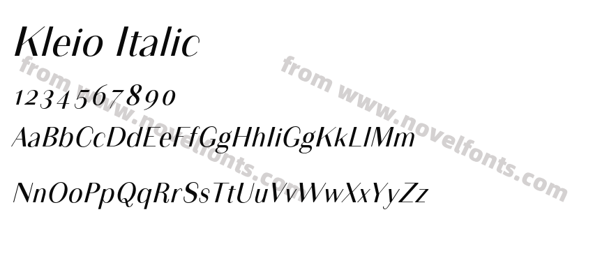 Kleio ItalicPreview