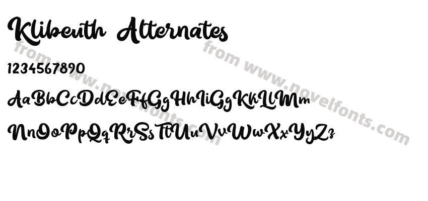 Klibeuth AlternatesPreview
