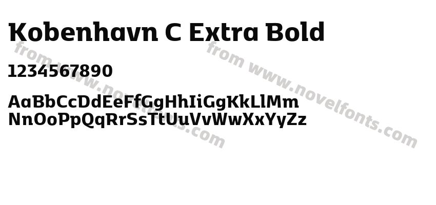 Kobenhavn C Extra BoldPreview