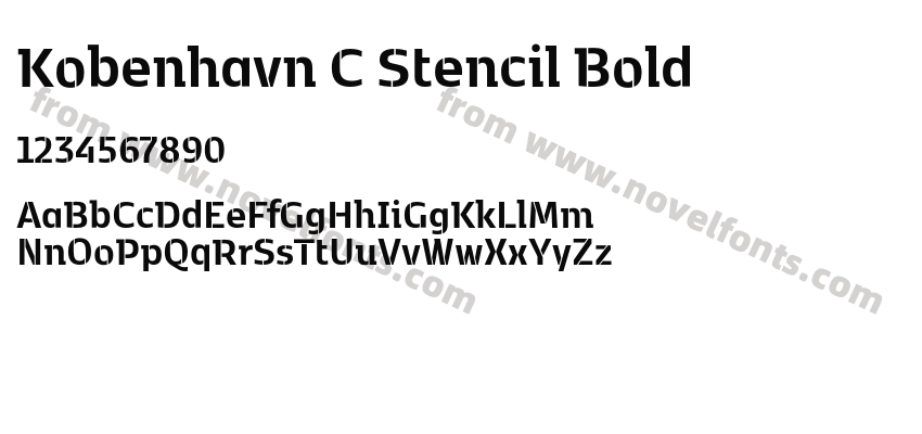 Kobenhavn C Stencil BoldPreview