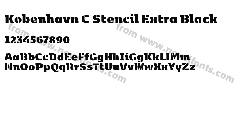Kobenhavn C Stencil Extra BlackPreview