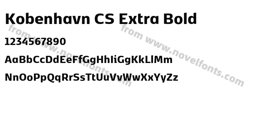 Kobenhavn CS Extra BoldPreview