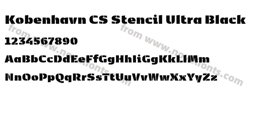 Kobenhavn CS Stencil Ultra BlackPreview