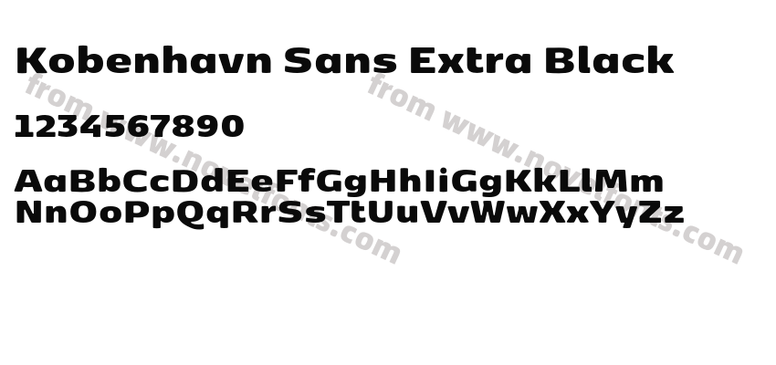 Kobenhavn Sans Extra BlackPreview