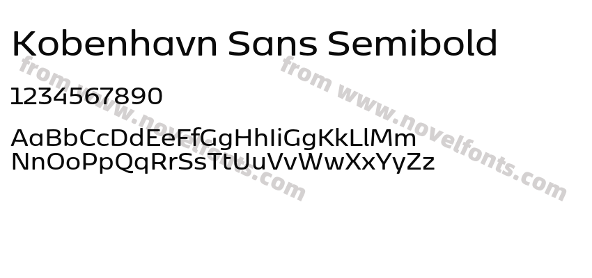 Kobenhavn Sans SemiboldPreview