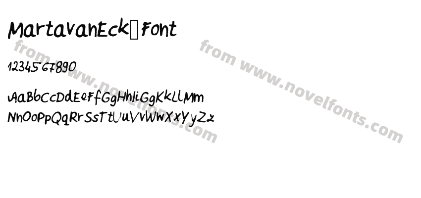 MartavanEck_FontPreview